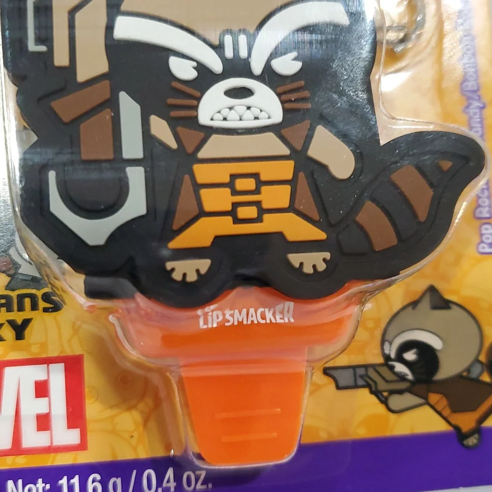 Marvel Guardians of the galaxy 2pack‎ lip smacker lip balm key chain holder new